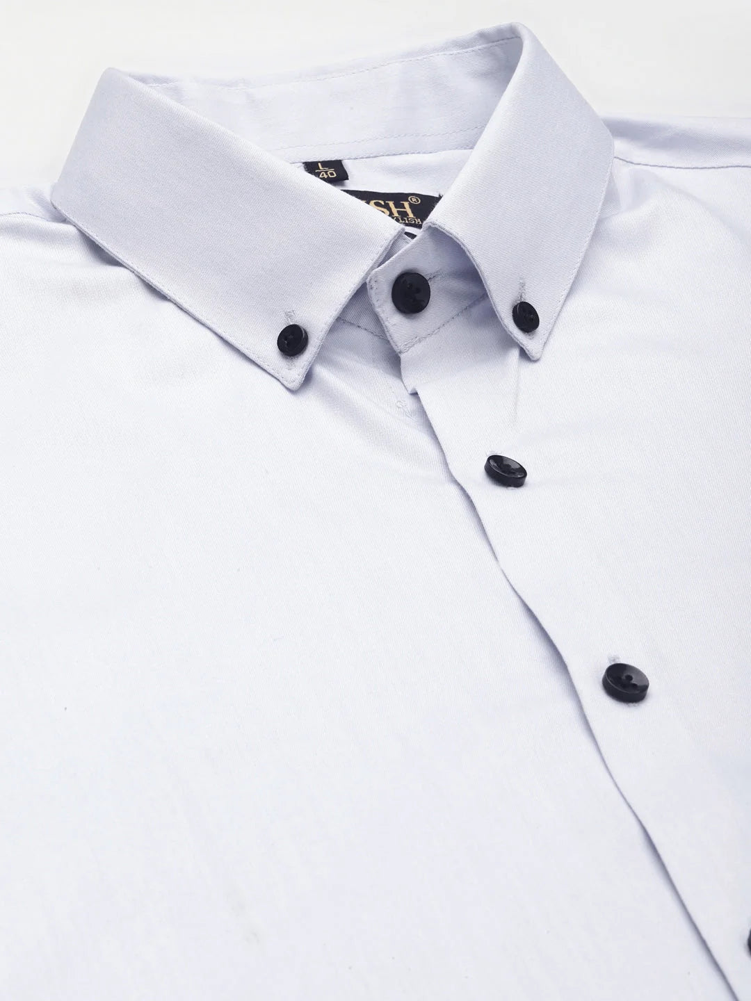 Sky Blue Cotton Mens Formal Shirts | Indian Needle