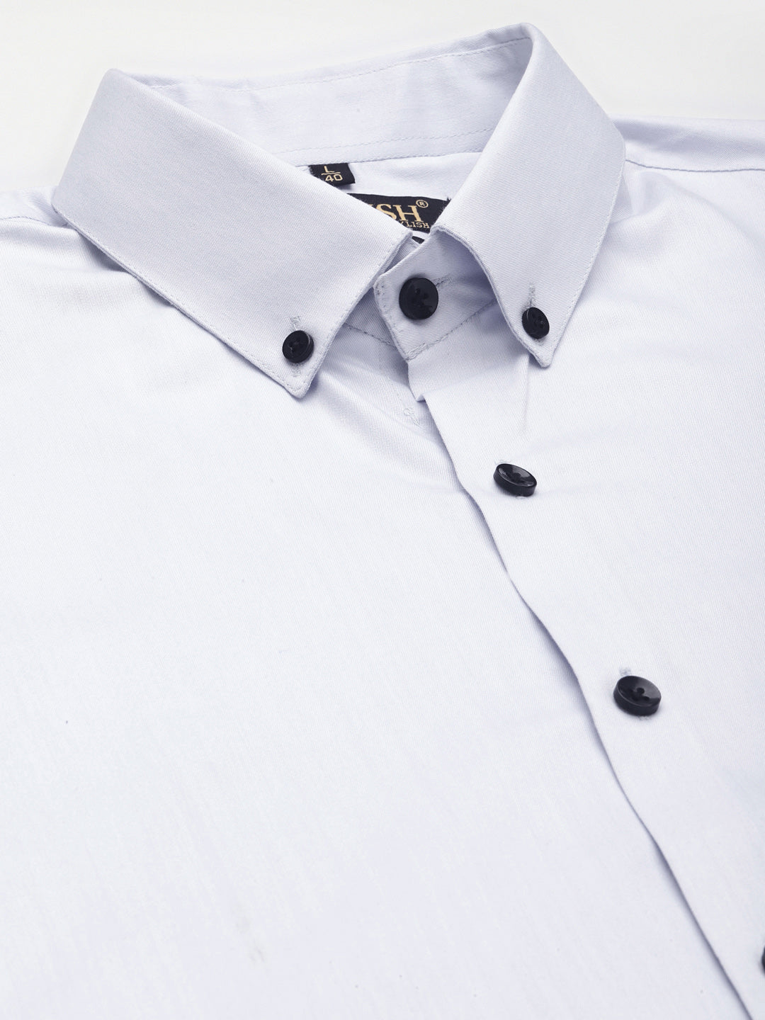 Sky Blue Cotton Mens Formal Shirts | Indian Needle
