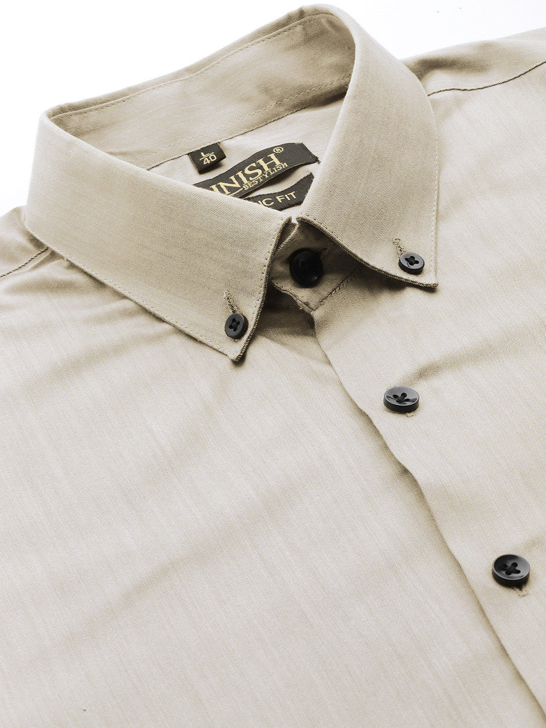 Mens Steel Grey Cotton Formal Shirts | Indian Needle