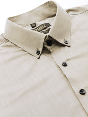 Indian Needle Men's Solid Formal Cotton Shirt-SF-792Steel-Grey