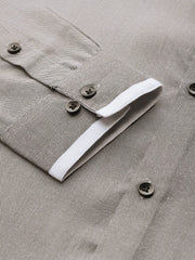 Indian Needle Men's Cotton Solid Formal Shirts-SF-796Charcoal