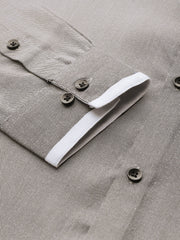 Indian Needle Men's Cotton Solid Formal Shirts-SF-796Charcoal