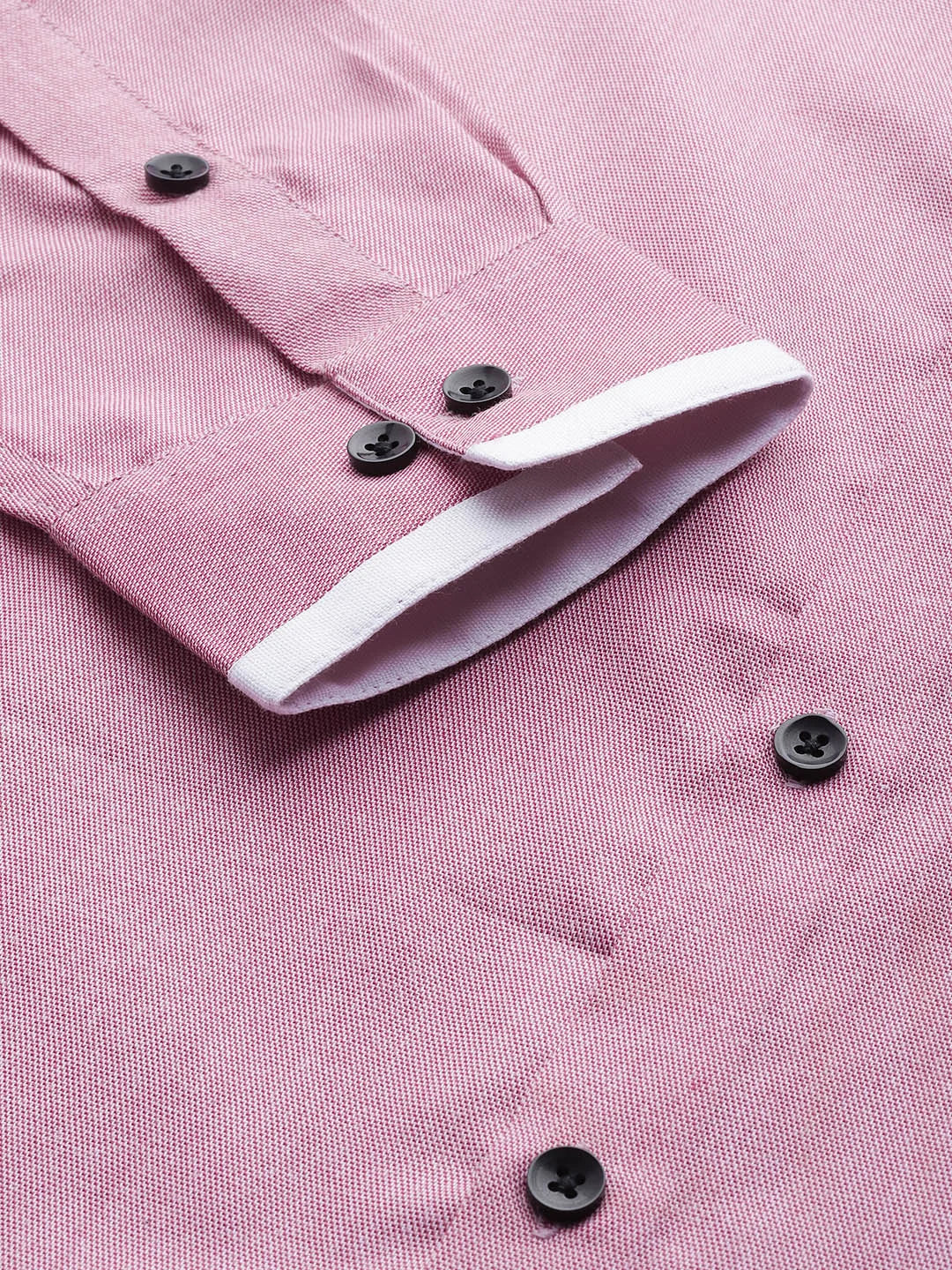 Indian Needle Purple Cotton Solid Formal Mens Shirt