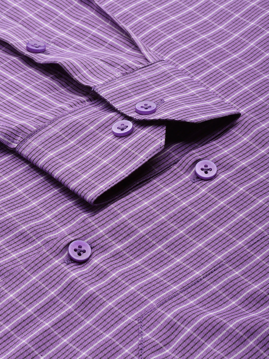 Voilet Cotton Checked Formal Mens Shirt | Indian Needle