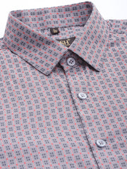 Indian Needle Men's Cotton Micro Checked Formal Shirts-SF-802