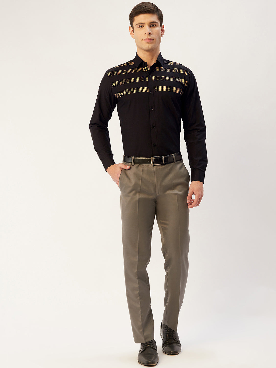 Trending Polka Dot Cotton Printed Mens Shirt - Formal Shirts
