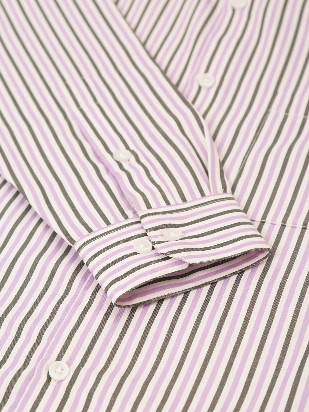 Indian Needle Men's Cotton Checked Formal Shirt - SF-809 Lt Pu...