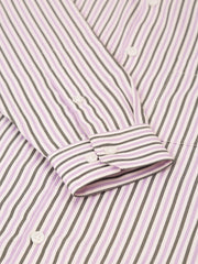 Indian Needle Men's Cotton Checked Button Down Collar Formal Shirts-SF-809Light-Purple