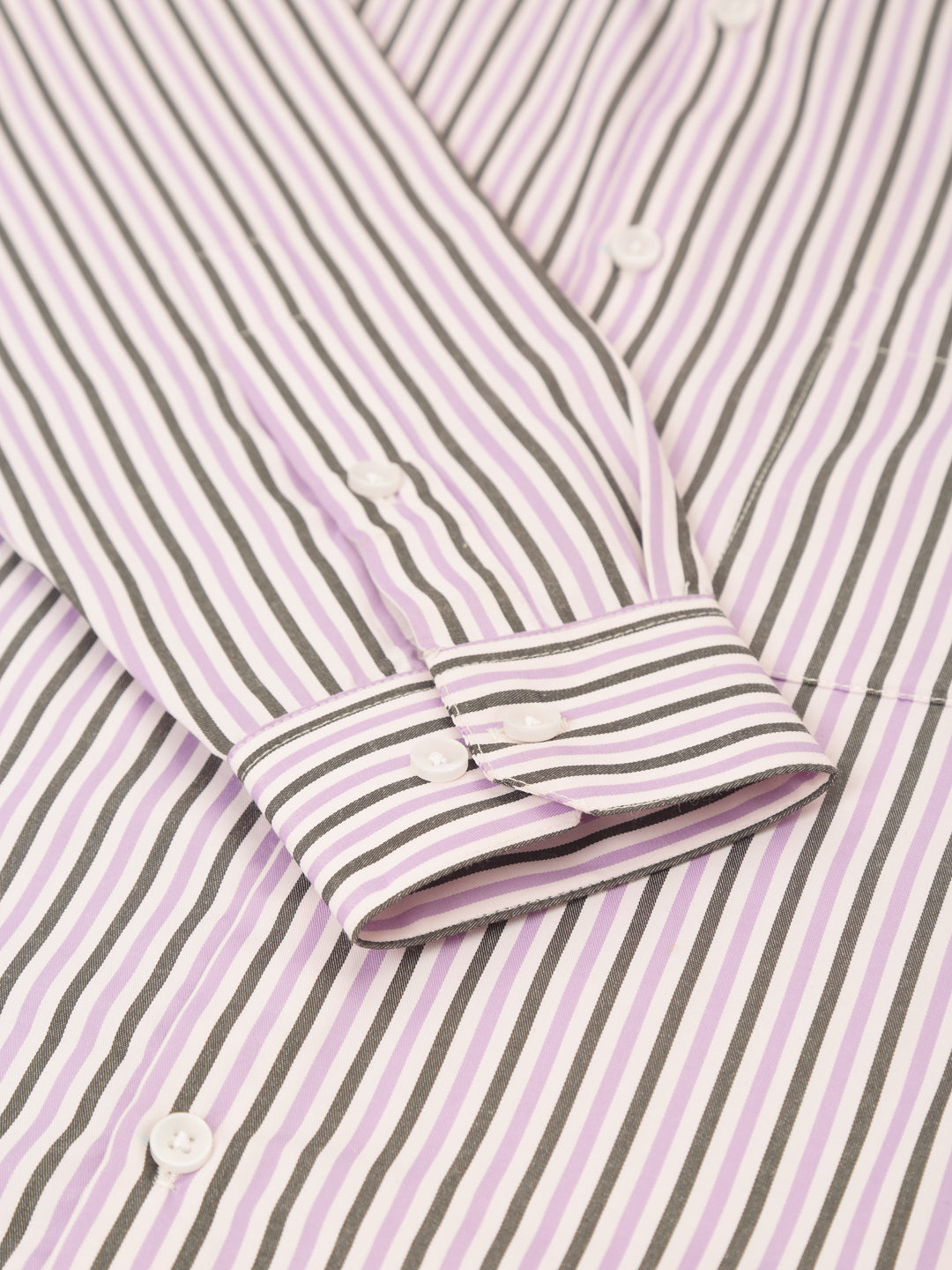 Indian Needle Men's Cotton Checked Formal Shirt - SF-809 Lt Pu...