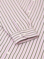 Indian Needle Men's Cotton Checked Button Down Collar Formal Shirts-SF-809Light-Purple