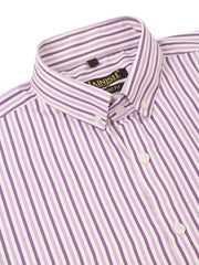 Indian Needle Men's Cotton Checked Button Down Collar Formal Shirts-SF-809Purple