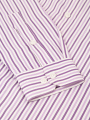 Indian Needle Men's Cotton Checked Button Down Collar Formal Shirts-SF-809Purple