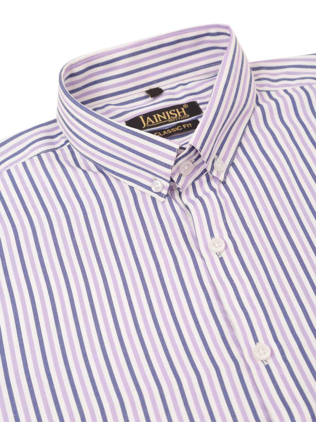 Indian Needle Men's Cotton Checked Formal Shirt - SF-809 Voilet