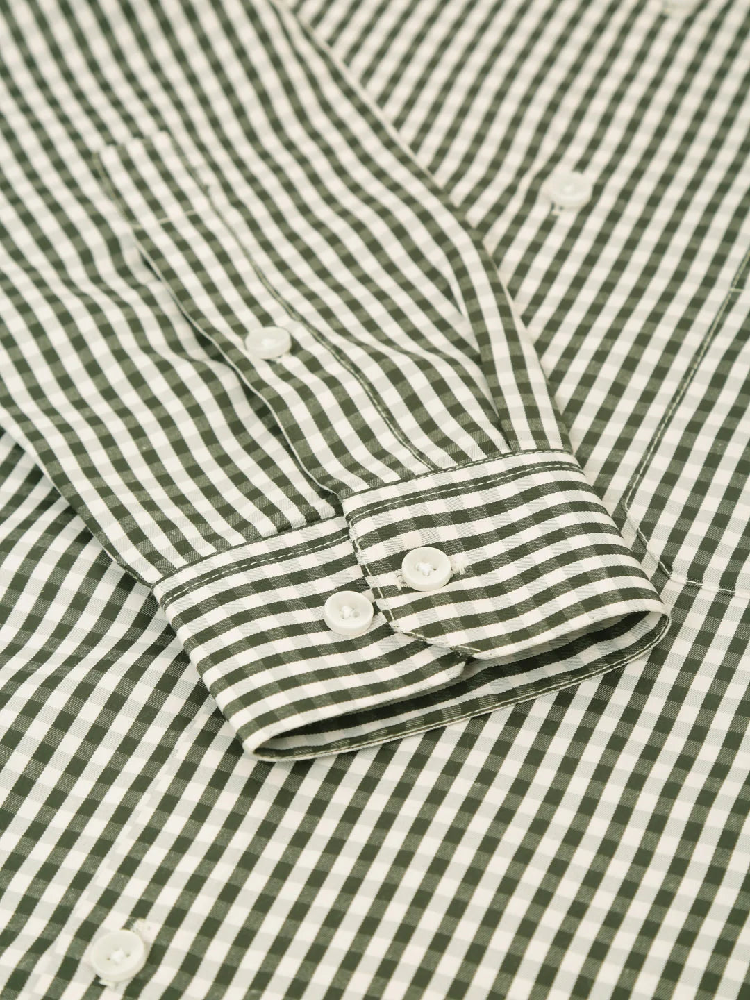 Indian Needle Men's Cotton Checked Formal Shirt - SF-810 Black