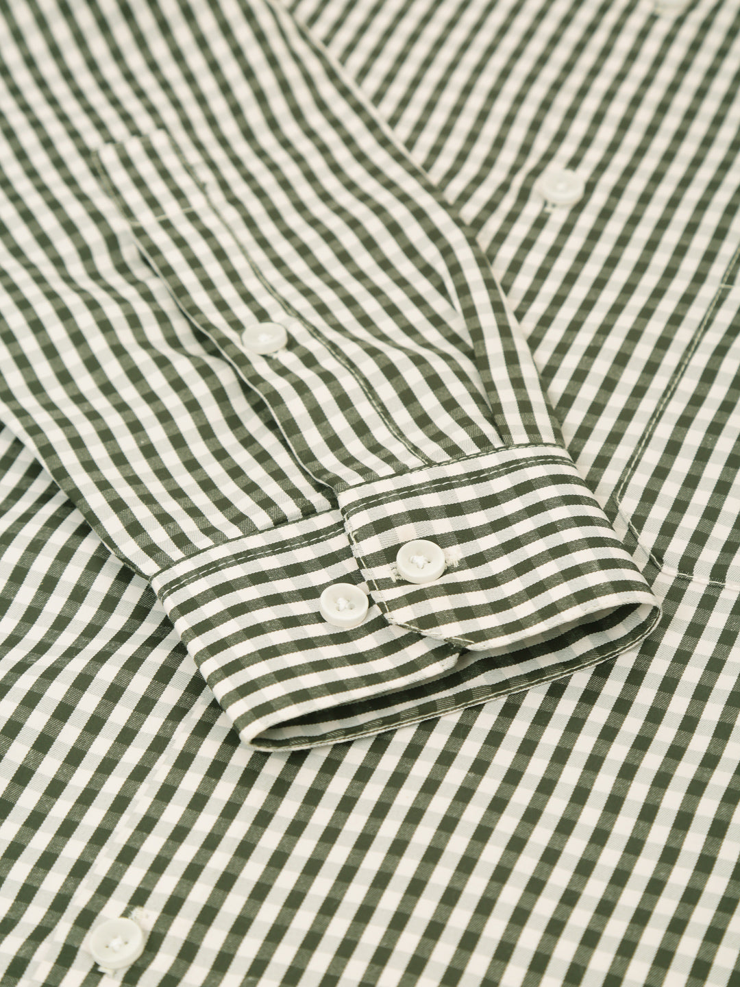 Indian Needle Men's Cotton Checked Formal Shirt - SF-810 Black