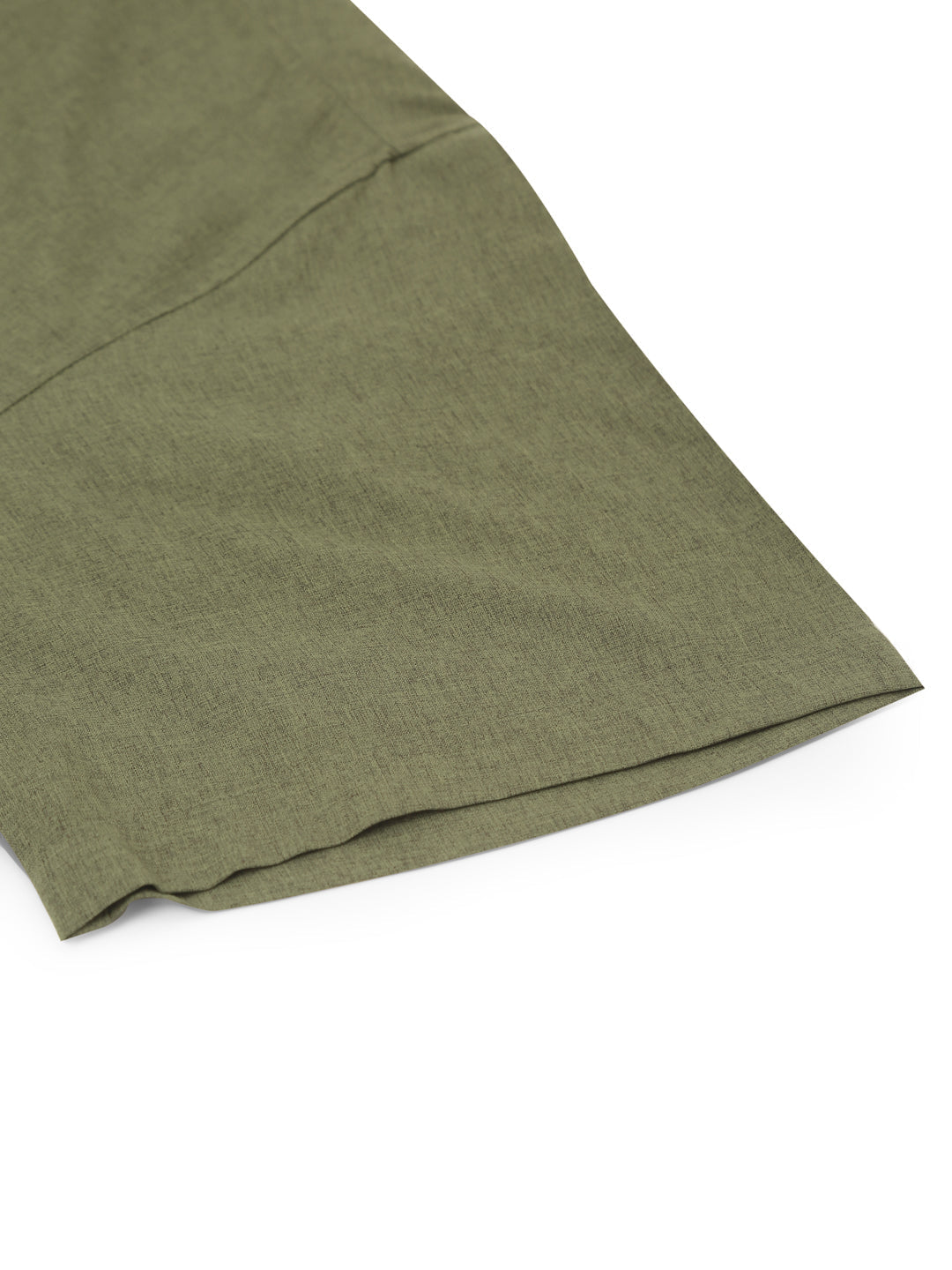 Olive Cotton Formal Shirts for Men - Half Sleeve Cotton Shirt