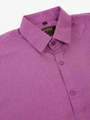 Men's Cotton Solid Half Sleeves Formal Shirt-SF-811