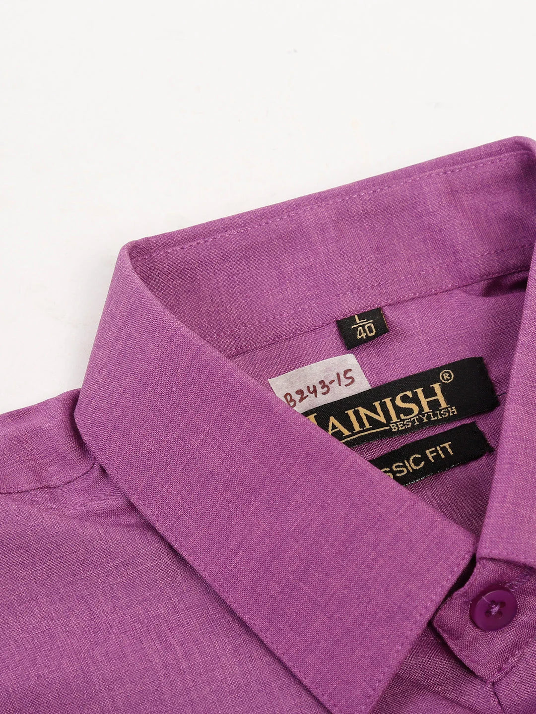 Mens Cotton Solid Half Sleeve Formal Shirt - Smart Casual Style