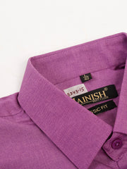 Men's Cotton Solid Half Sleeves Formal Shirt-SF-811