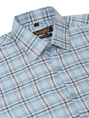 Men's Cotton Checked Half Sleeves Formal Shirts-SF-815