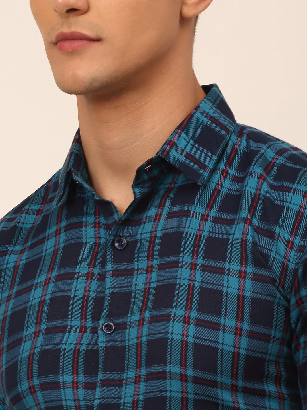 Cotton Checked Half Sleeve Formal Shirts - Modern Mens Style
