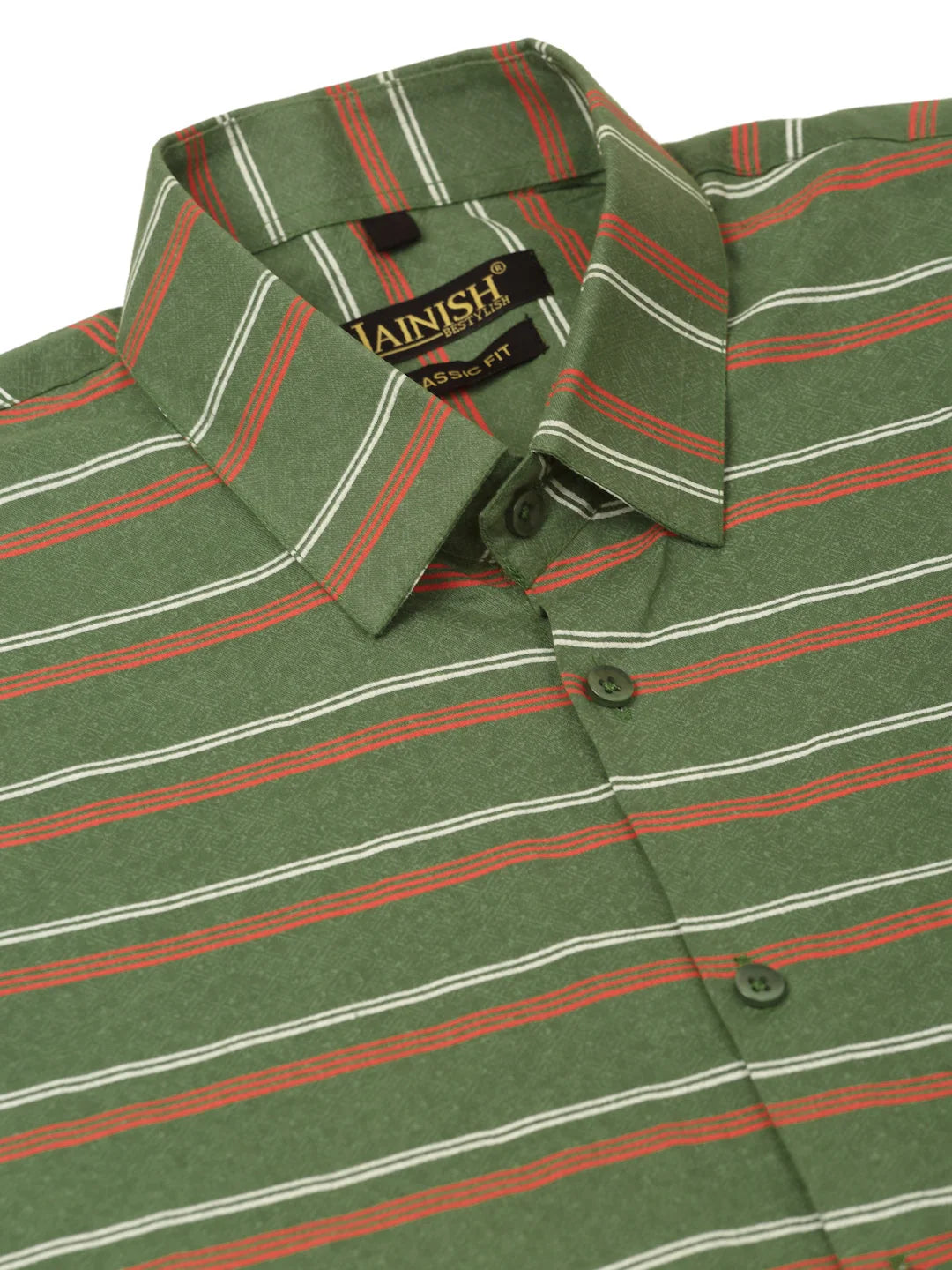 Men's Cotton Striped Formal Shirts - Indian Needle