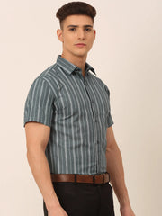 Men's Cotton Best Striped Formal Shirts-SF-822
