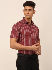 Men's Cotton Striped Formal Shirts-SF-822