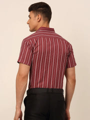 Men's Cotton Striped Formal Shirts-SF-822