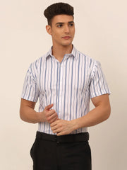 Men's Cotton Striped Formal Style Shirts-SF-822