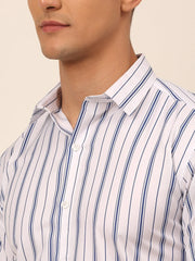 Men's Cotton Striped Formal Style Shirts-SF-822