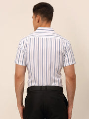 Men's Cotton Striped Formal Style Shirts-SF-822