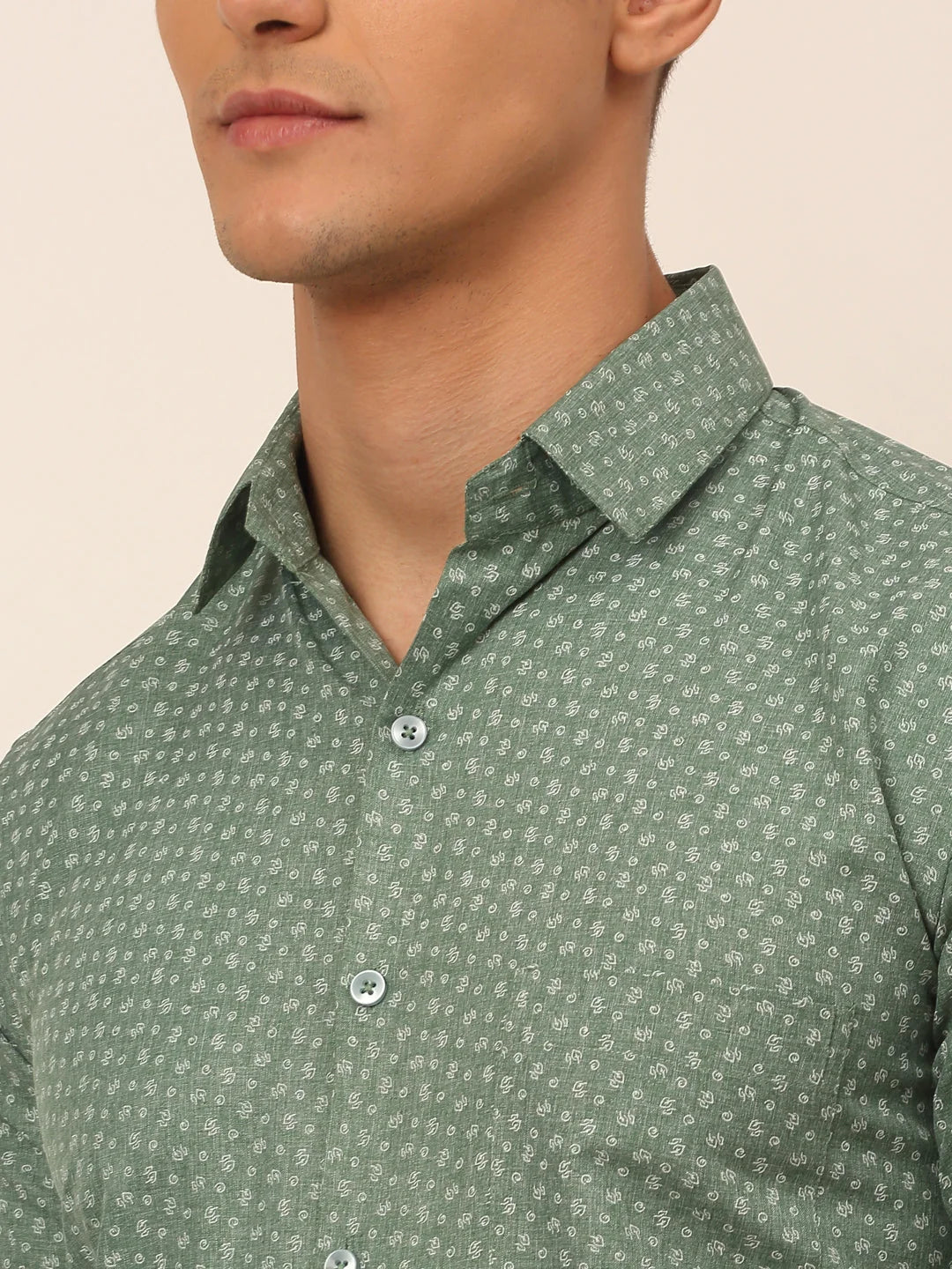 Indian Style Men's Cotton Printed Formal Shirts - Shop Now!