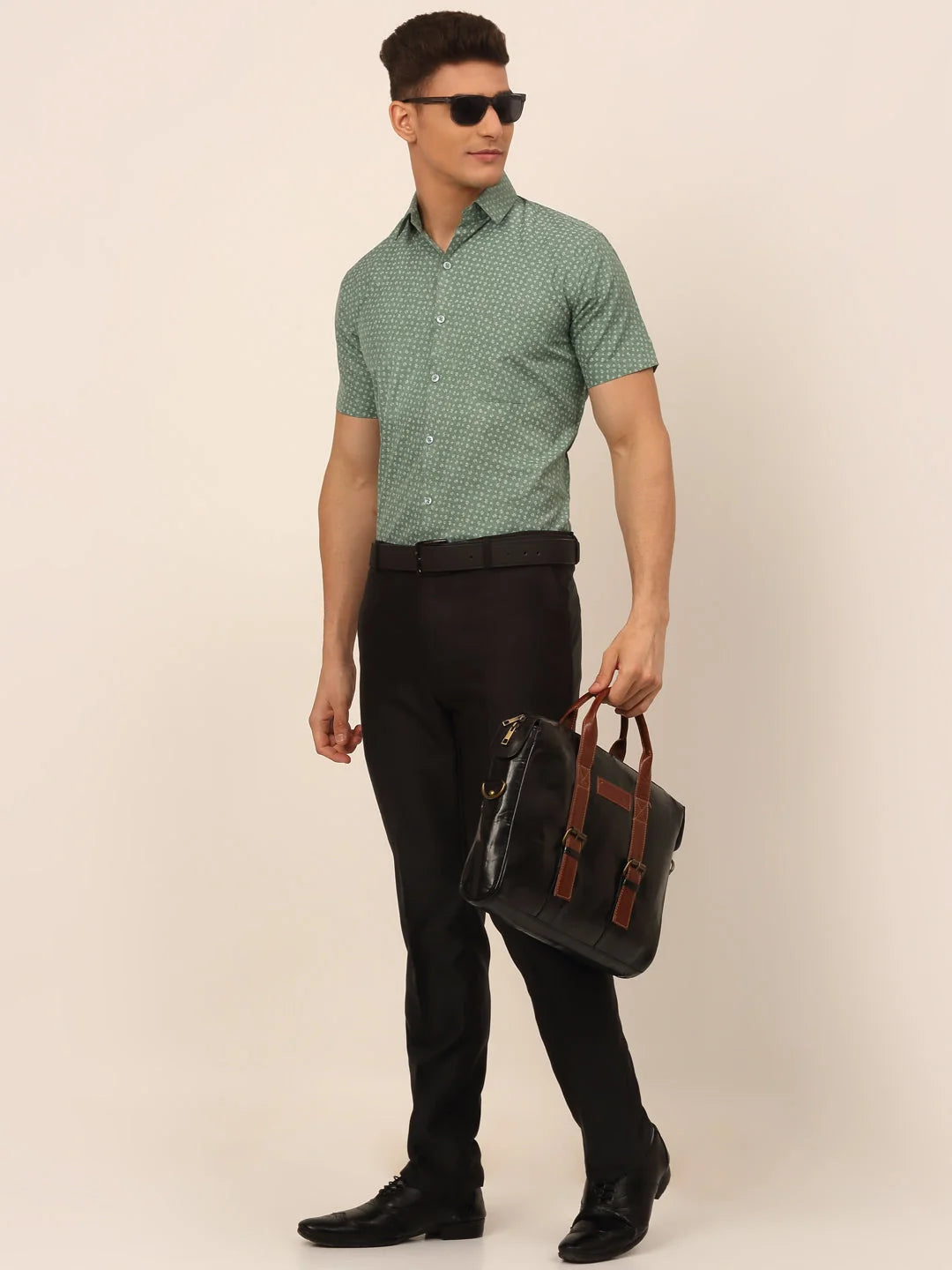 Indian Style Men's Cotton Printed Formal Shirts - Shop Now!