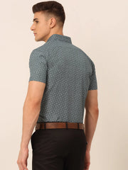 Indian Needle Men's Cotton Printed Best Shirts-SF-823