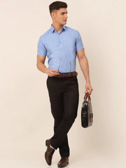 Indian Needle Cotton Printed Formal Shirts-SF-823