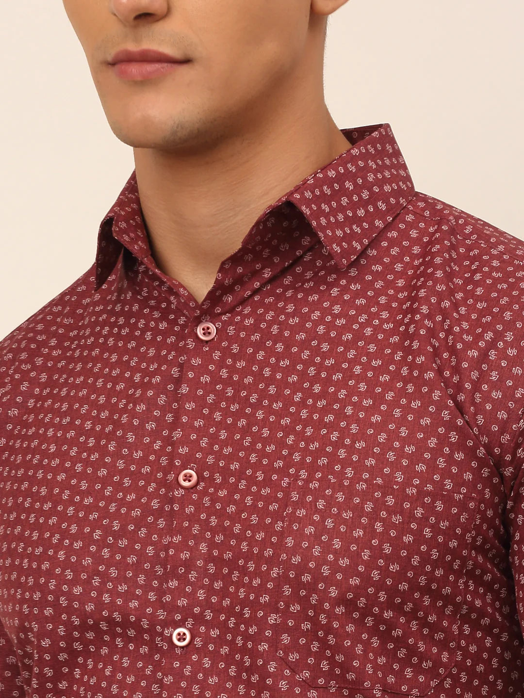 Indian Needle Men's Cotton Printed Shirt | Formal Shirts