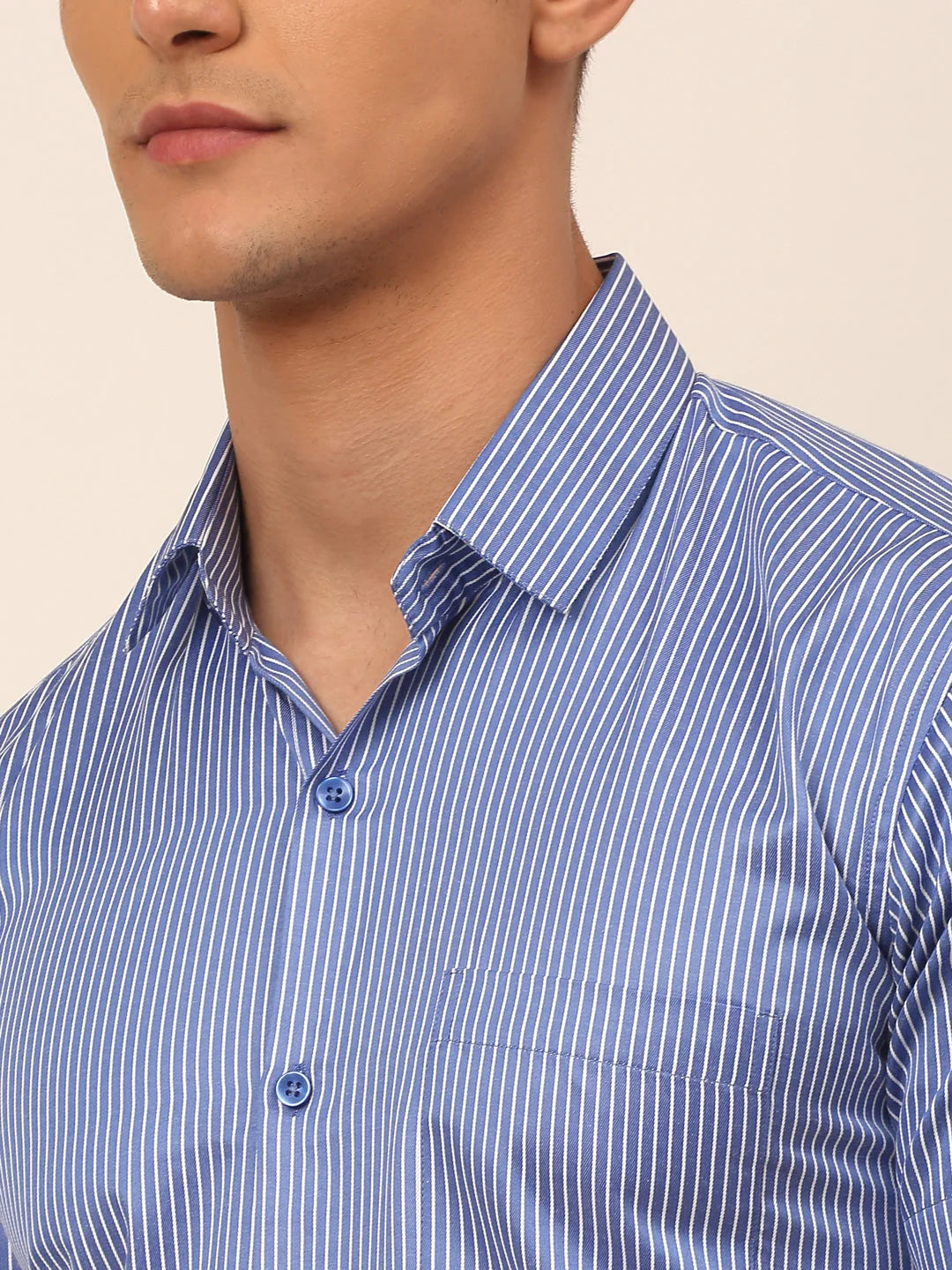 Men's Cotton Striped Formal Shirts - Stylish and Comfortable