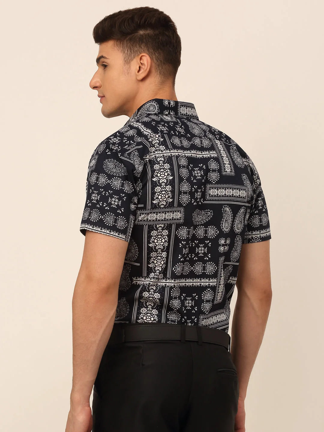 Styled Cotton Printed Formal Shirts - Indian Needle SF-826