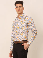 Men's Cotton Assorted Printed Formal Shirts-SF-831