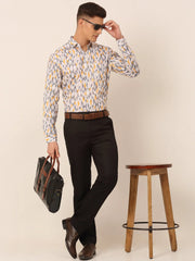 Men's Cotton Assorted Printed Formal Shirts-SF-831