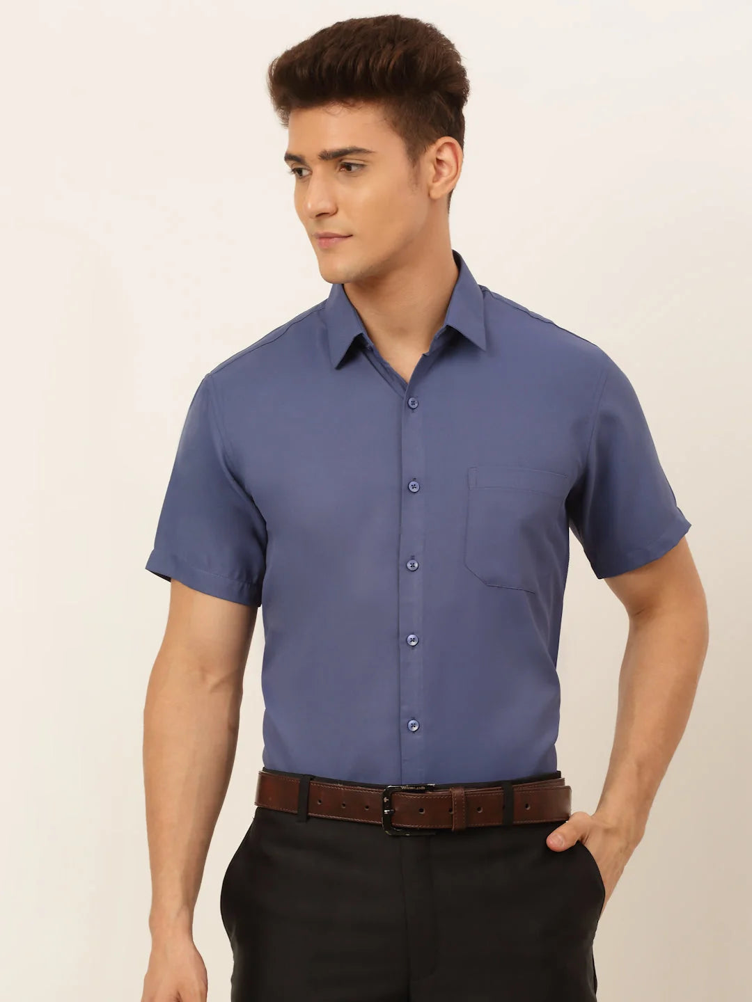 Solid Formal Shirt | Mens Cotton Shirt-SF-833