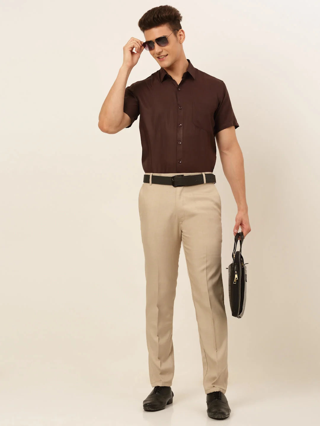 Styled Solid Formal Shirt | Mens Cotton Shirt-SF-833