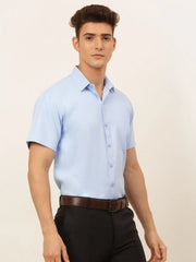 Indian Needle Men's Cotton Solid Formal Styled Shirt-SF-833
