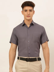 Styled Indian Needle Men's Cotton Solid Formal Shirt's-SF-833