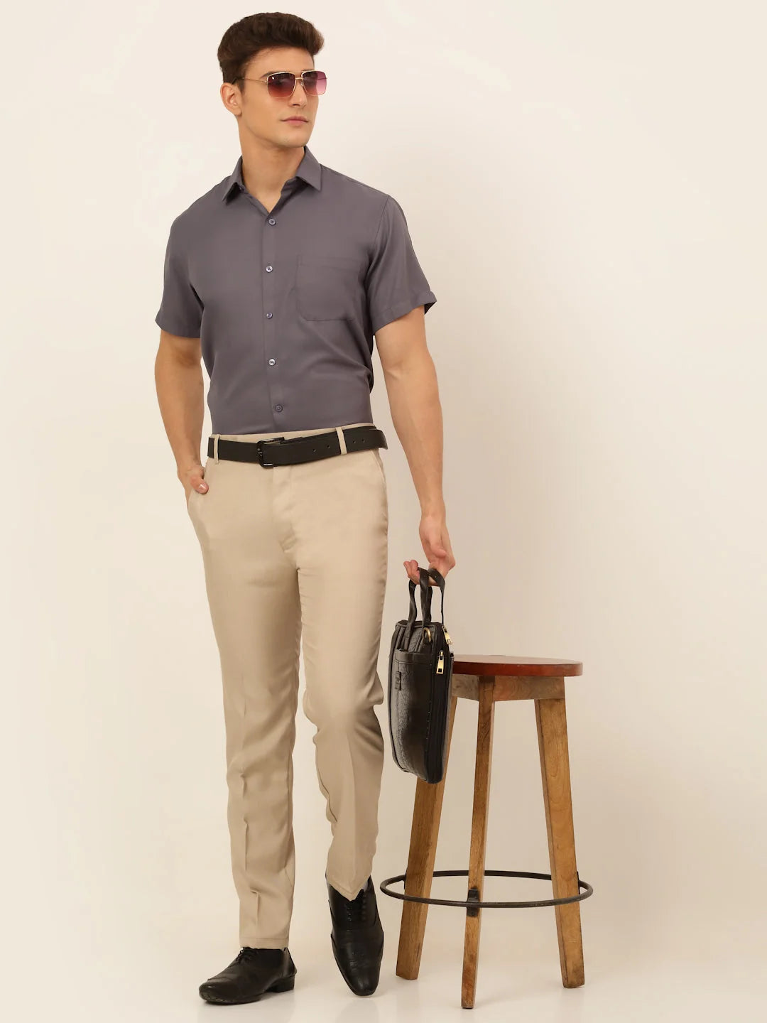 Stylish Cotton Formal Shirts - Styled Indian Needle Mens Shirt