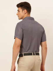 Styled Indian Needle Men's Cotton Solid Formal Shirt's-SF-833