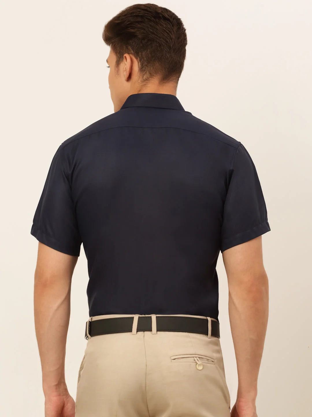 Indian Styled Mens Shirt - Cotton Solid Formal Shirts SF-833