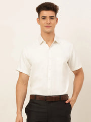 Indian Needle Men's Cotton Styled Solid Formal Shirt's-SF-833