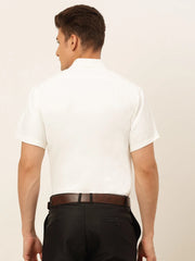 Indian Needle Men's Cotton Styled Solid Formal Shirt's-SF-833